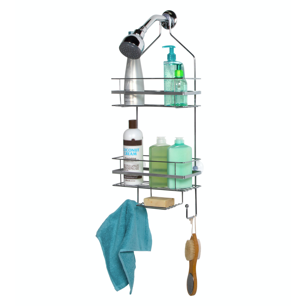 2 SHELF SHOWER CADDY CHROME