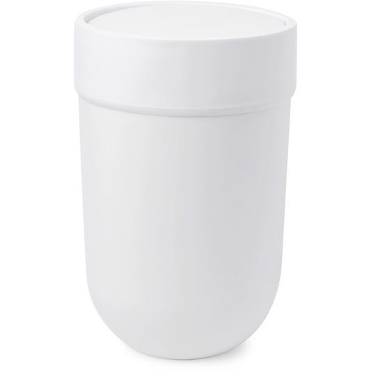 Touch Waste Can with White Lid