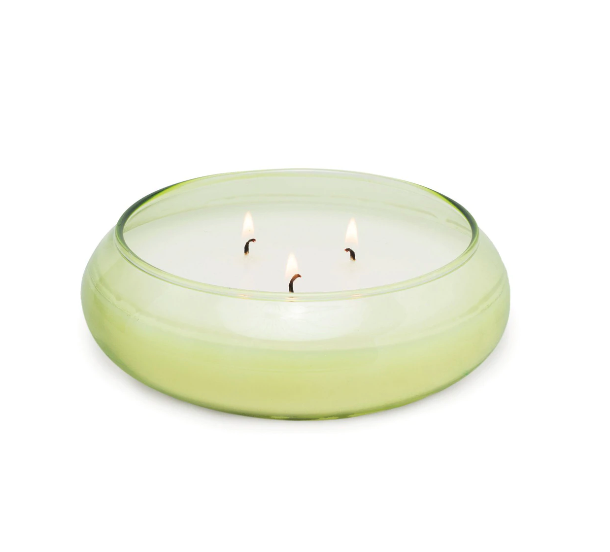 REALM 13.5 OZ GREEN LARGE GLASS BOWL - BAMBOO