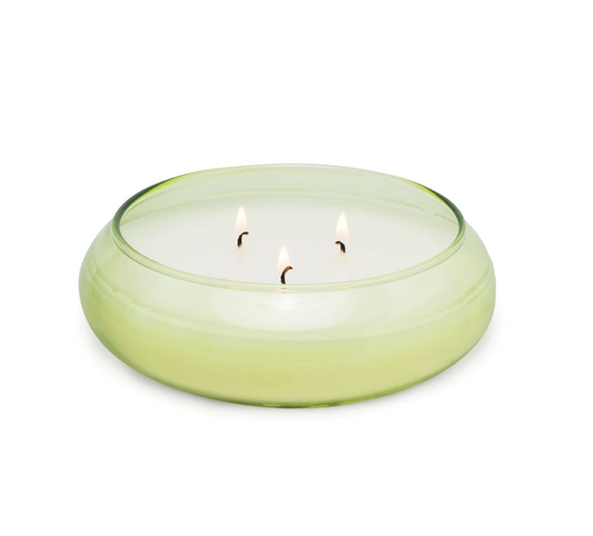 REALM 13.5 OZ GREEN LARGE GLASS BOWL - BAMBOO