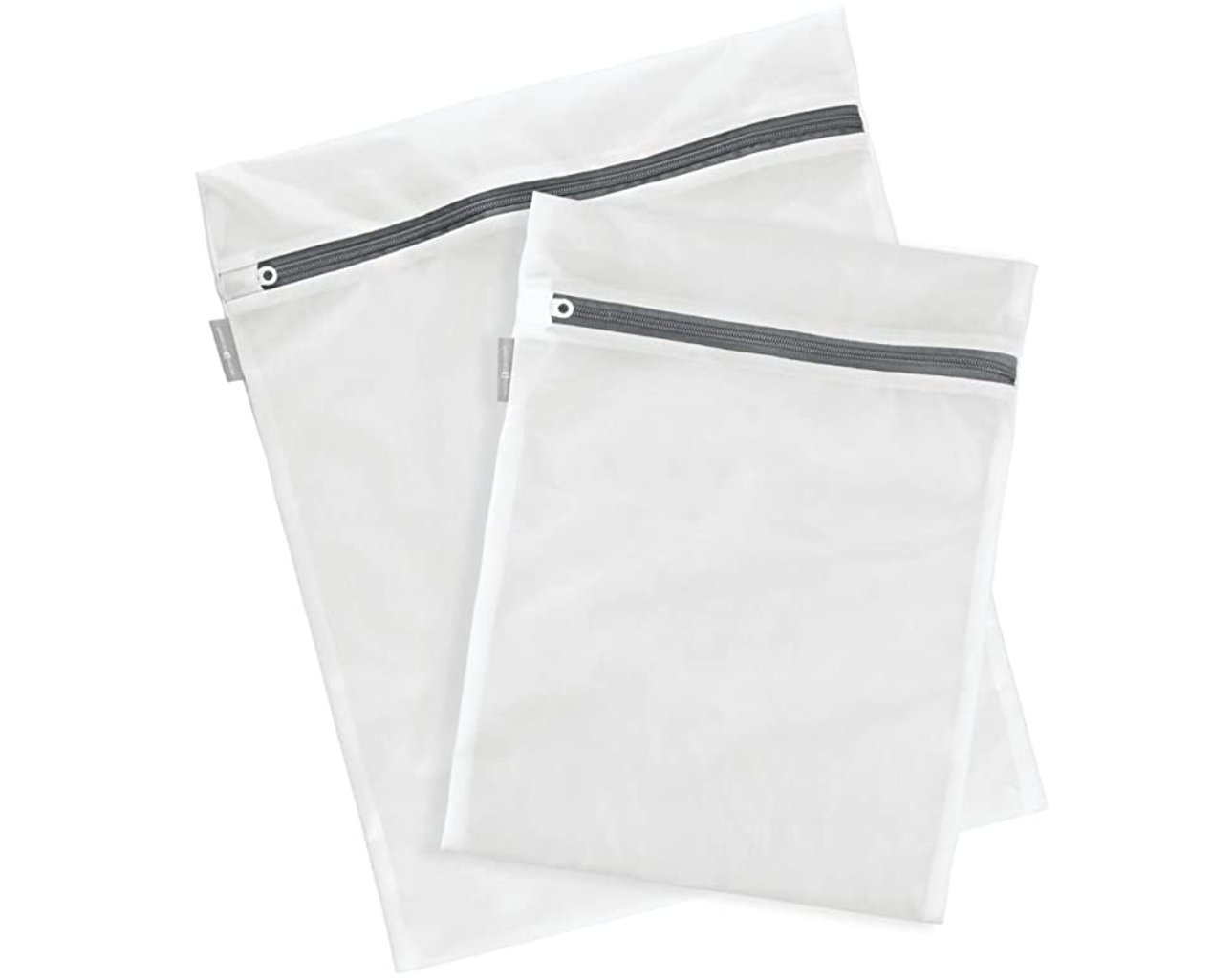 WHITE MESH WASH BAGS  2 PC SET