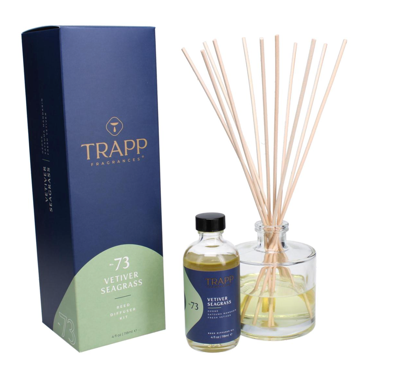 No. 73 Vetiver Seagrass 4 oz. Reed Diffuser Kit