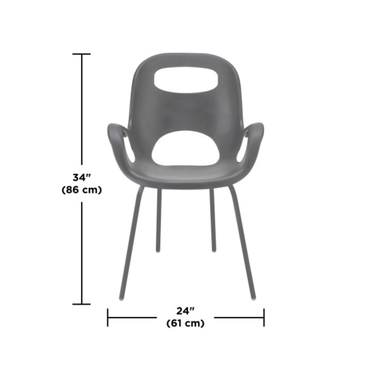 Oh Chair  Charcoal