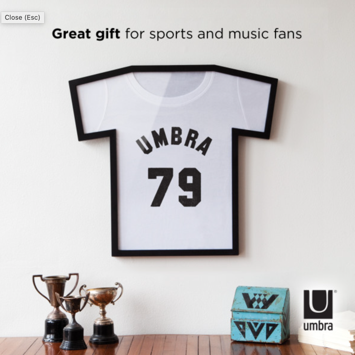 T-FRAME T-SHIRT DISPLAY SMALL BLACK