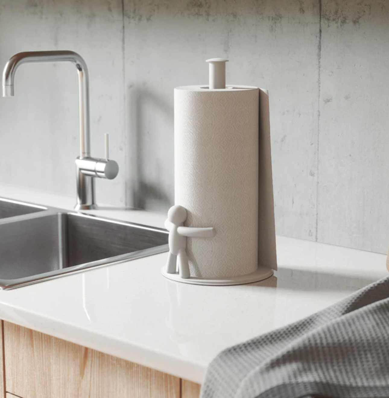 Buddy Paper Towel Holder White