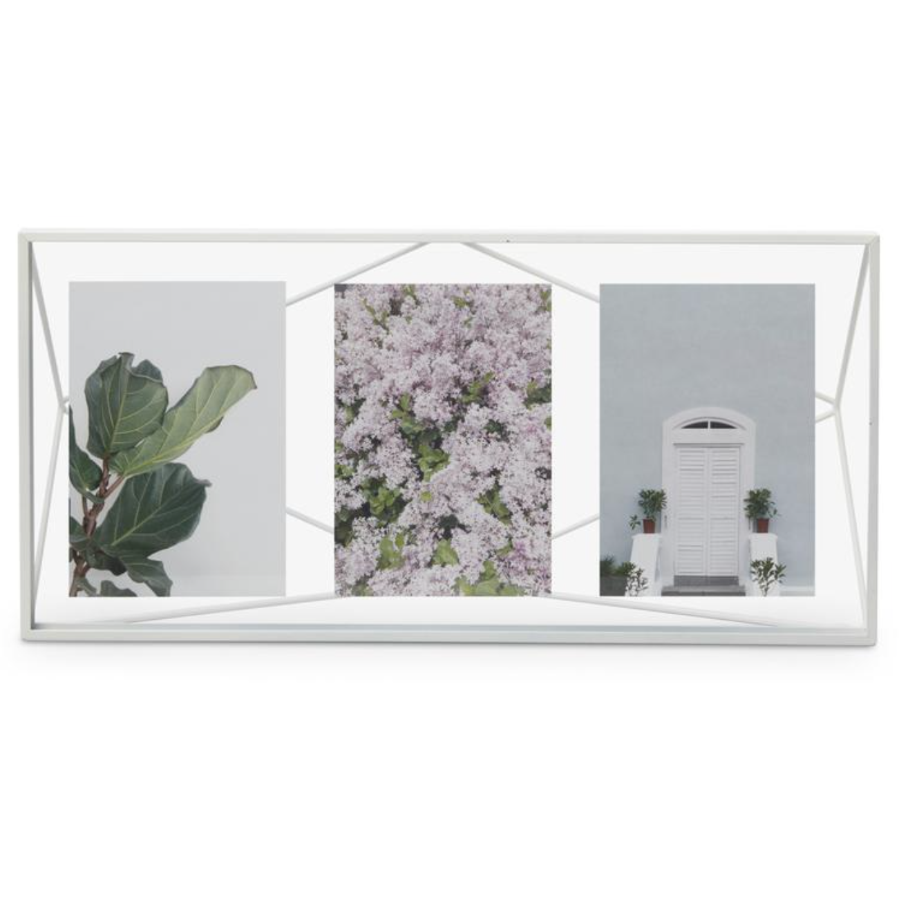 PRISMA MULTI PHOTO DISPLAY WHITE 19" x 9" x 3.25"
