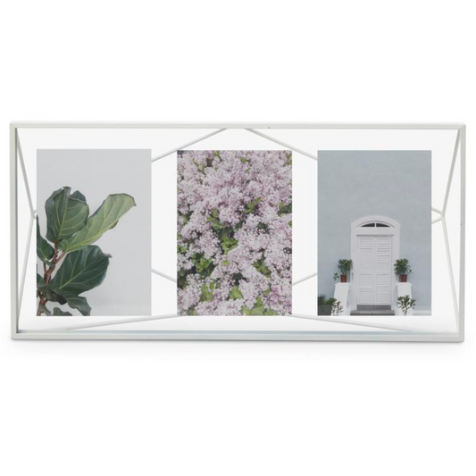 PRISMA MULTI PHOTO DISPLAY WHITE 19" x 9" x 3.25"