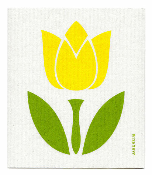 SWEDISH DISHCLOTH - TULIP LARGE - YELLOW