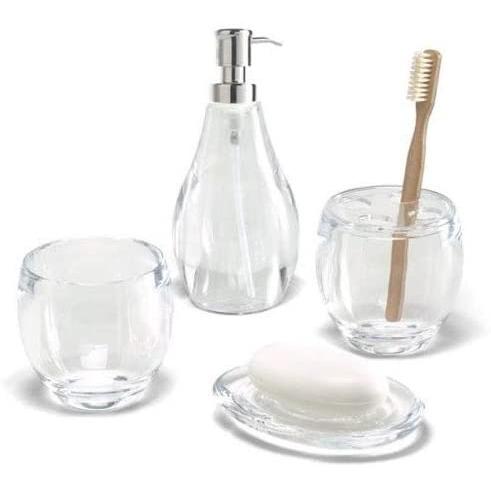 DROPLET SOAP DISH  CLEAR