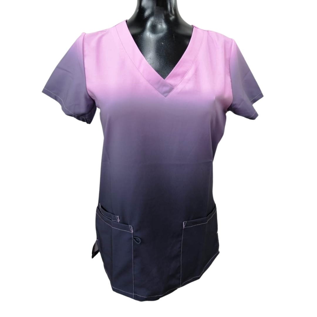 Printed Shirt  Lt. Pink-Grey