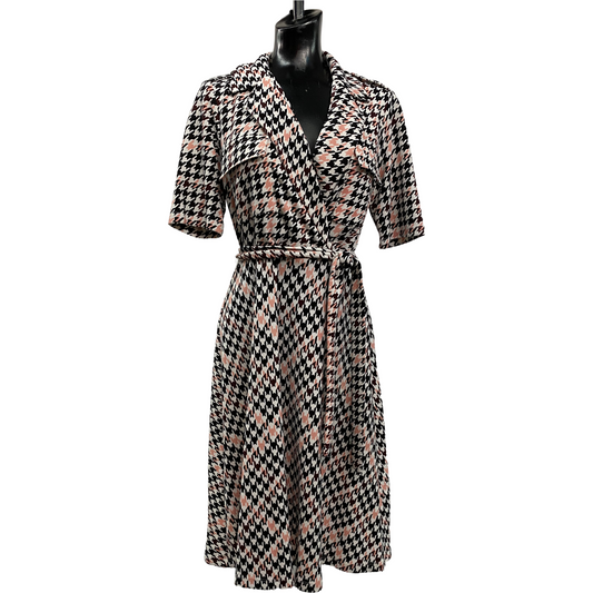 Vestido Blanco/Negro/Salmon