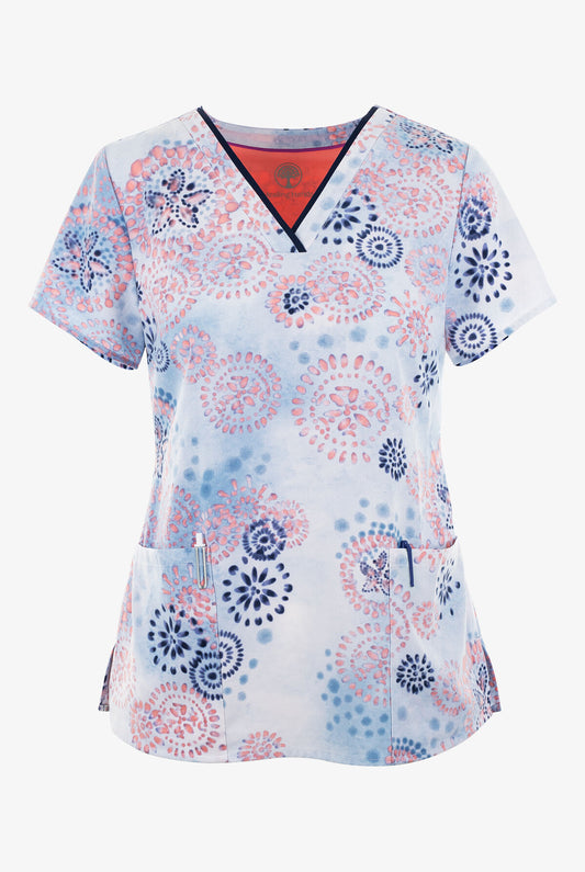 V-Neck Top Mistic Watercolor
