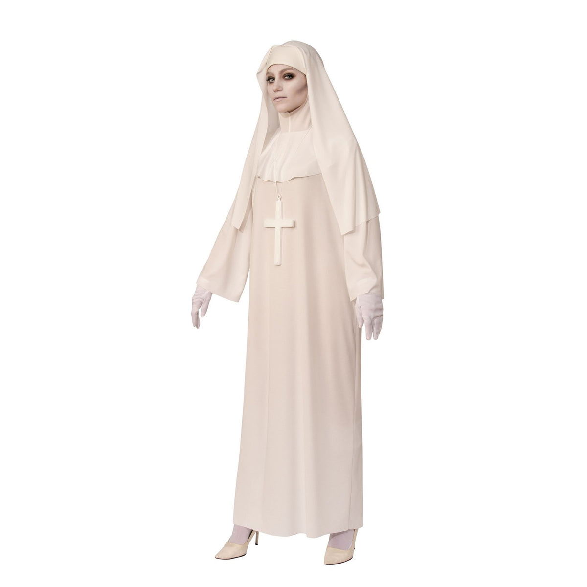 DISFRAZ DE MONJA BLANCA