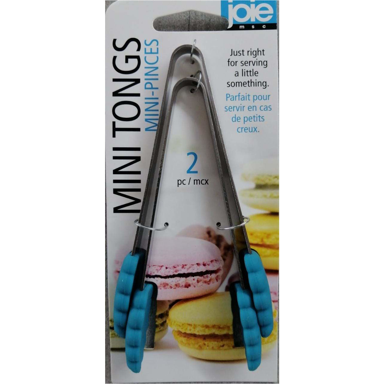Silicone mini tongs 2pc in 3 colors