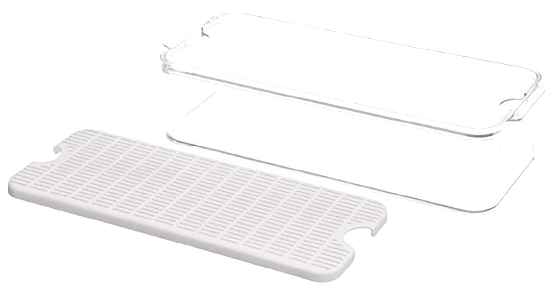 Produce Bin Clear with  Drainage Tray