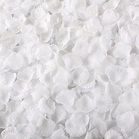 Rose Petals 2000pcs per pack White