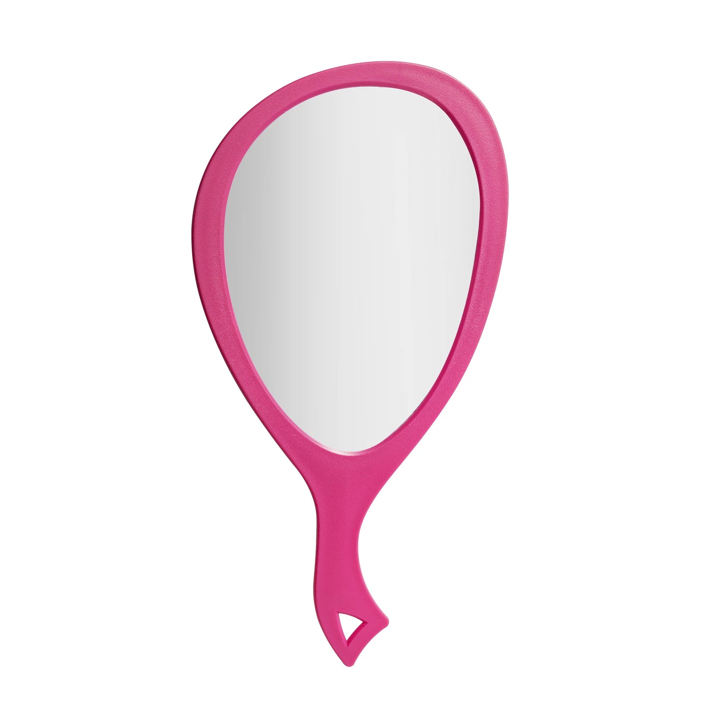 Teardrop Oval Hand Mirror 1X Bright Rose 18