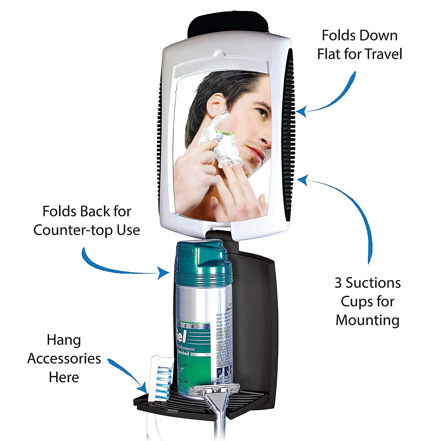 Fog free Travel Mirror
