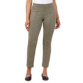 Pant Teal Hound's-tooth Ponte - Ruby Rd.