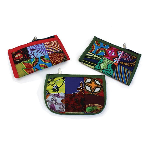 Quilted Kitenge Cloth Coin Purse