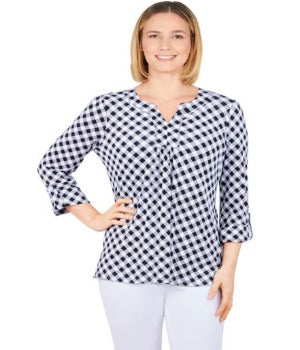 Blouse Black/White - Ruby Rd