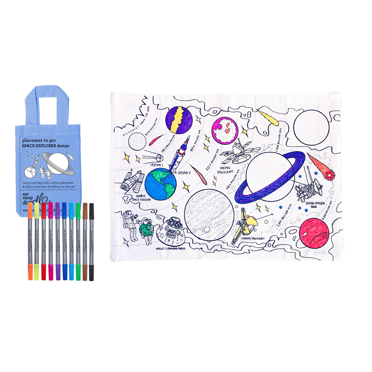 Space explorer placemat to go