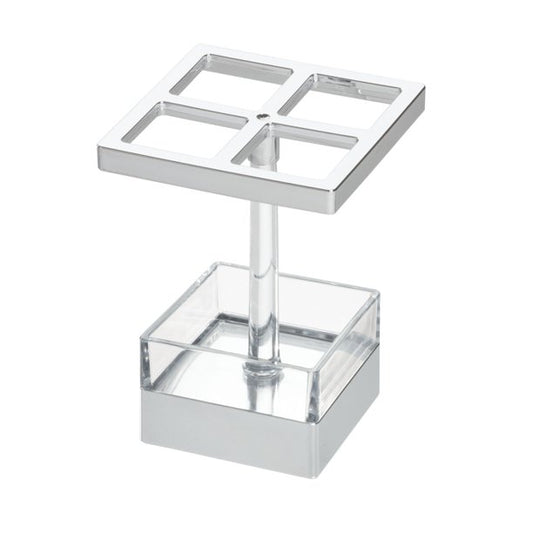 Clarity Toothbrush Stand Clear/Chrome