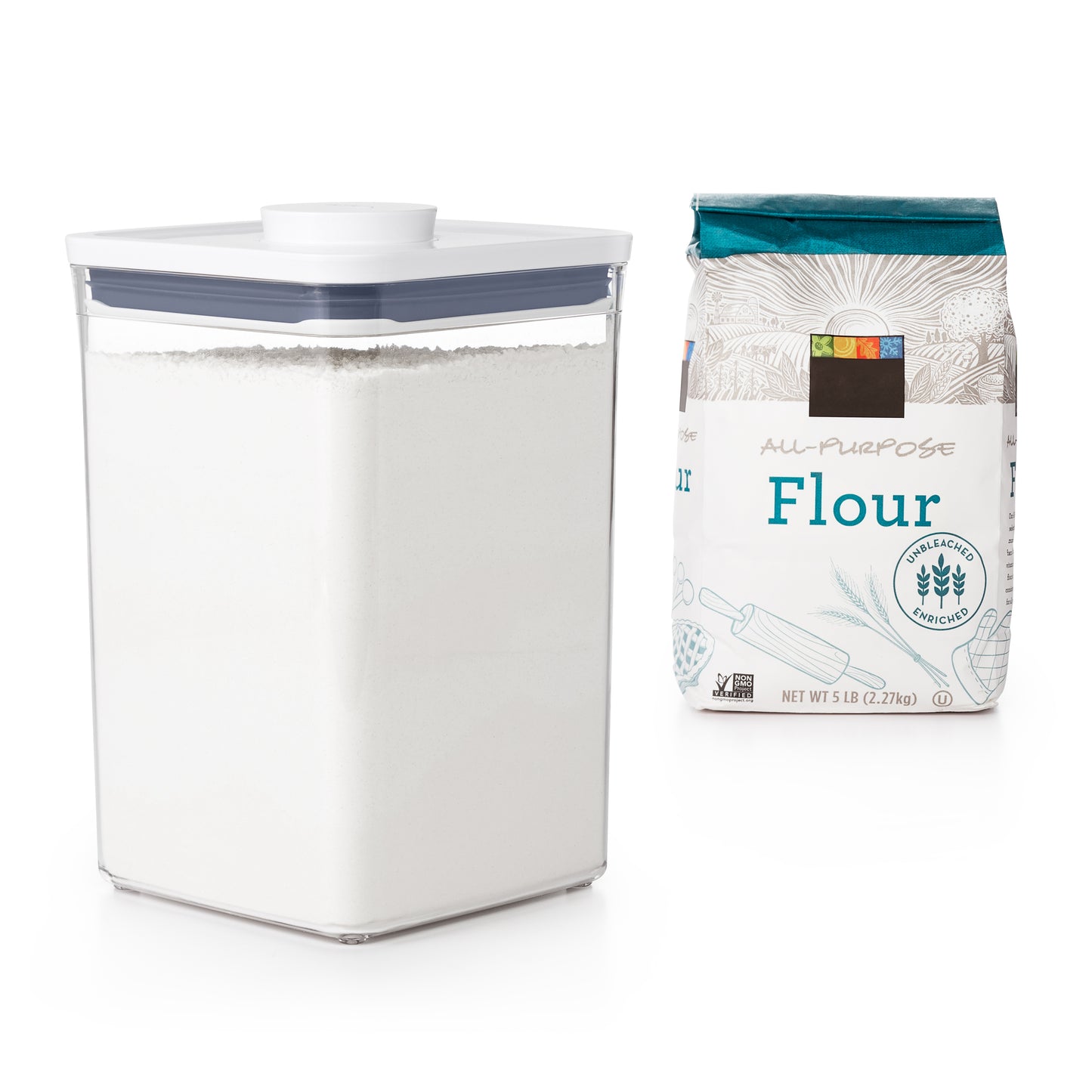 OXO GG POP CONTAINER-BIG SQUARE MEDIUM 4.4 QT