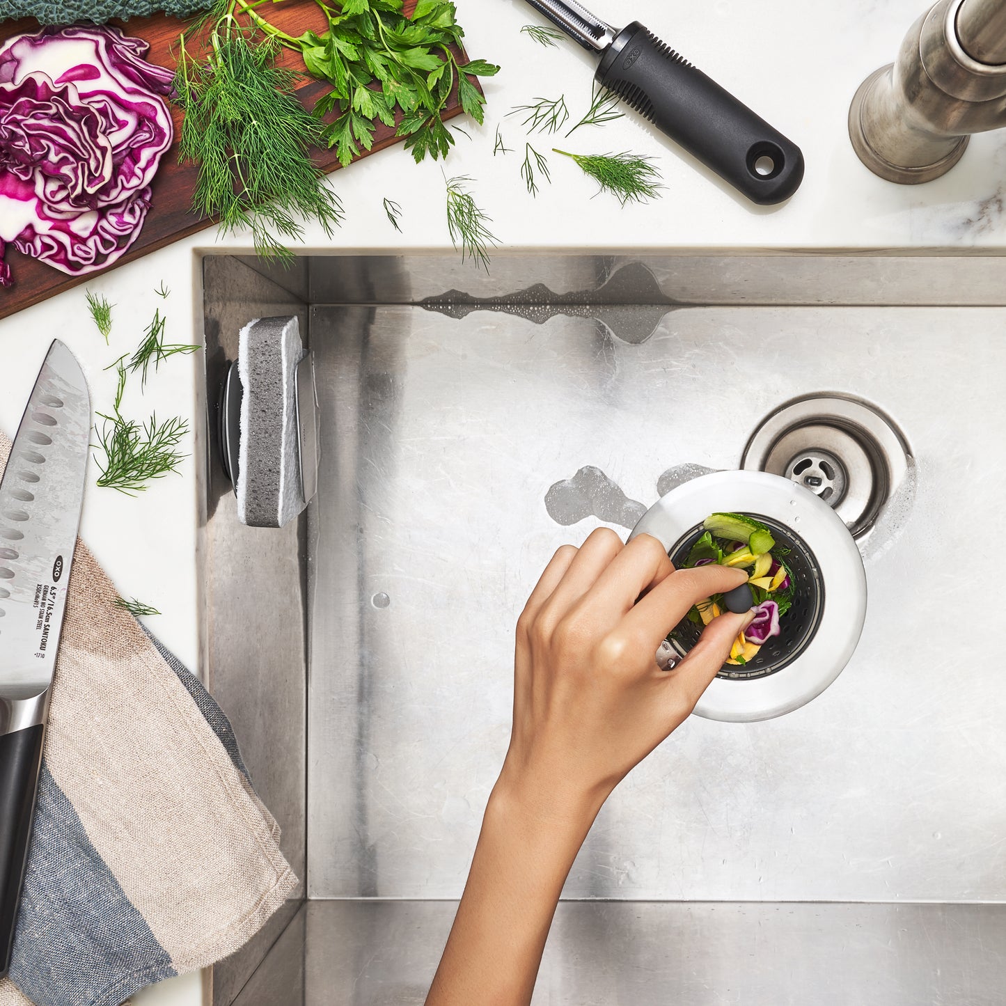 OXO GG SILICONE SINK STRAINER