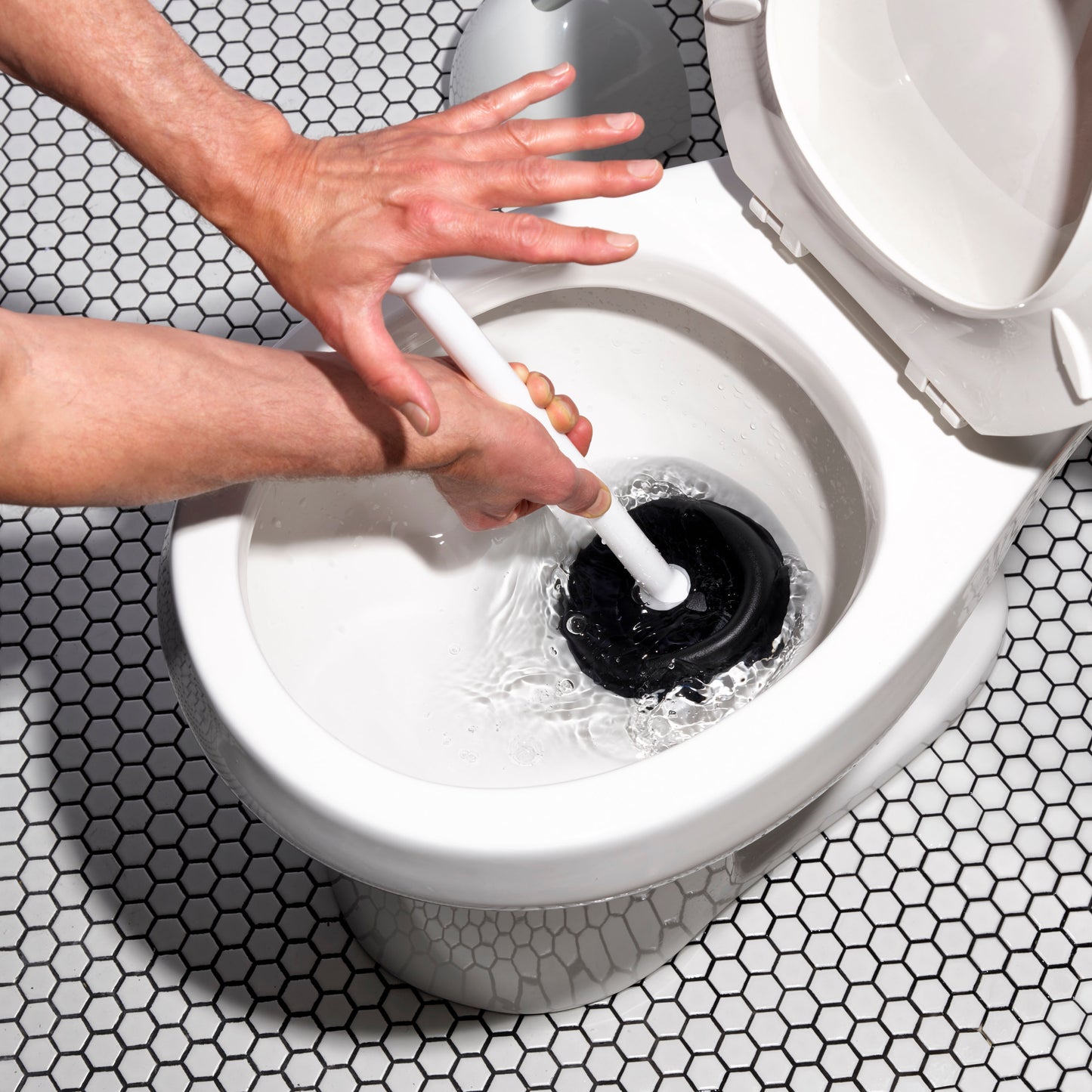 OXO GG TOILET PLUNGER WITH COVER
