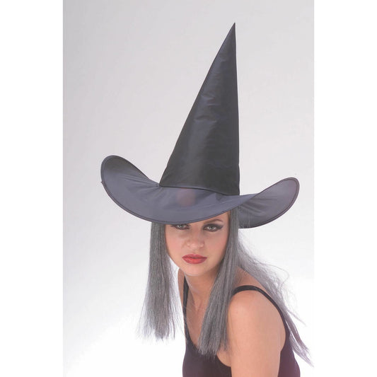 Witch hat with grey hair