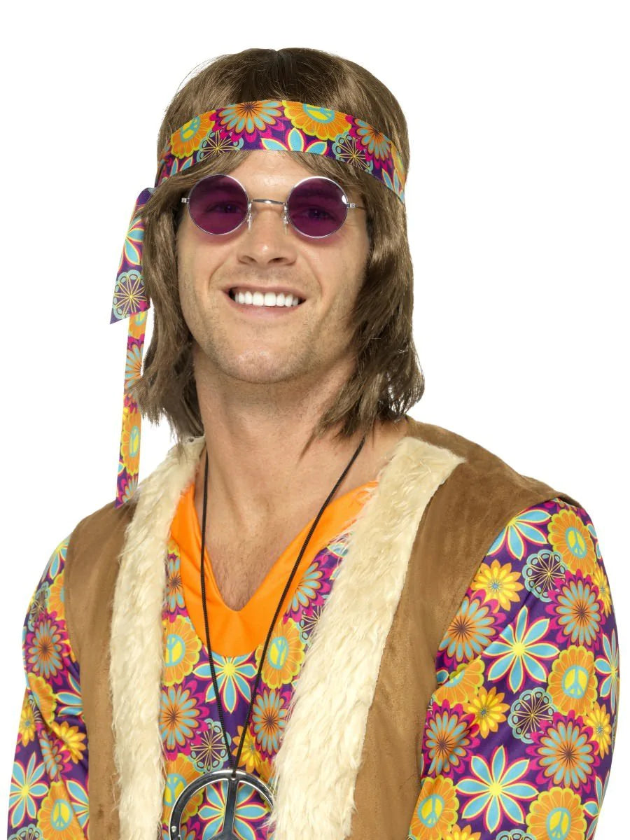 Gafas hippies, moradas