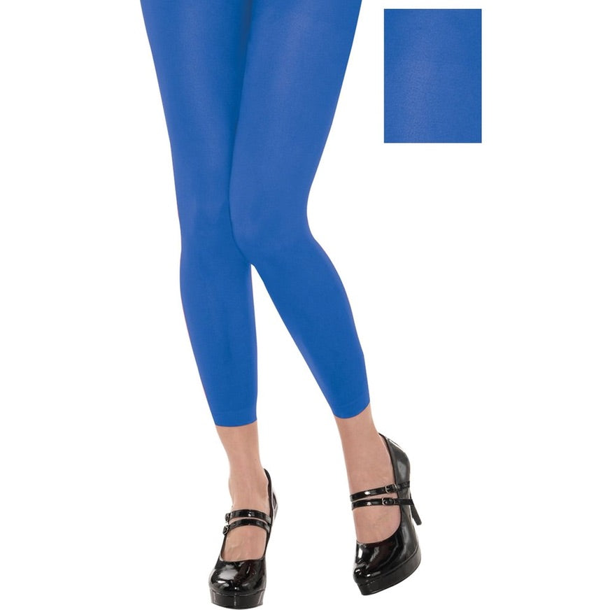 Blue Footless Tights Adult