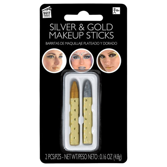 Silver & Gold make up sticks