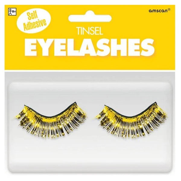 Self-Adhesive Metallic Yellow Eyelashes
