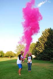 12" PINK GENDER REVEAL POWDER  CANNON