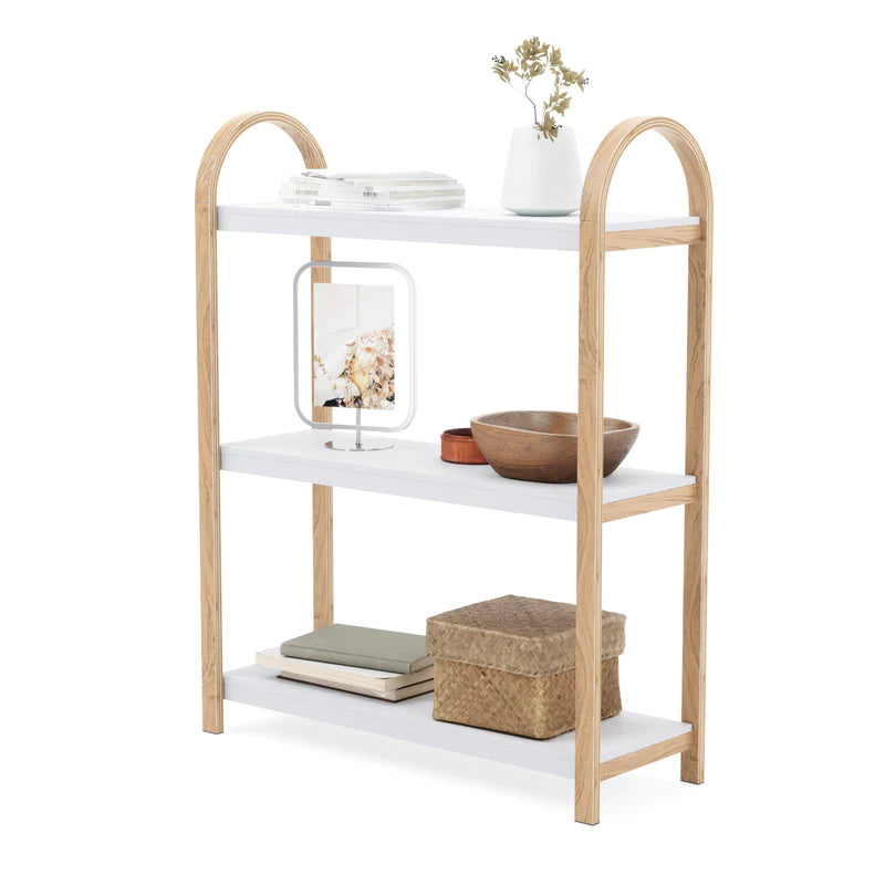 Bellwood Freestand Shelf 3  Tier White/Natural