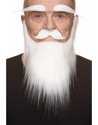 Mustaches Whith Beards and Eyebros White