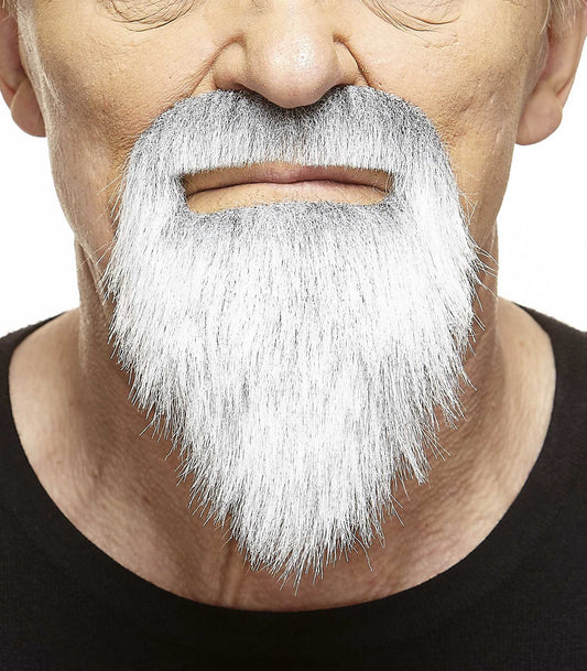 Mustaches With Beards Gray and White