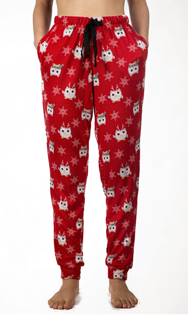 Hacci hogger pijama bottom Red penguins