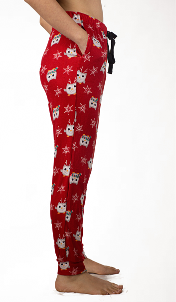 Hacci hogger pijama bottom Red penguins