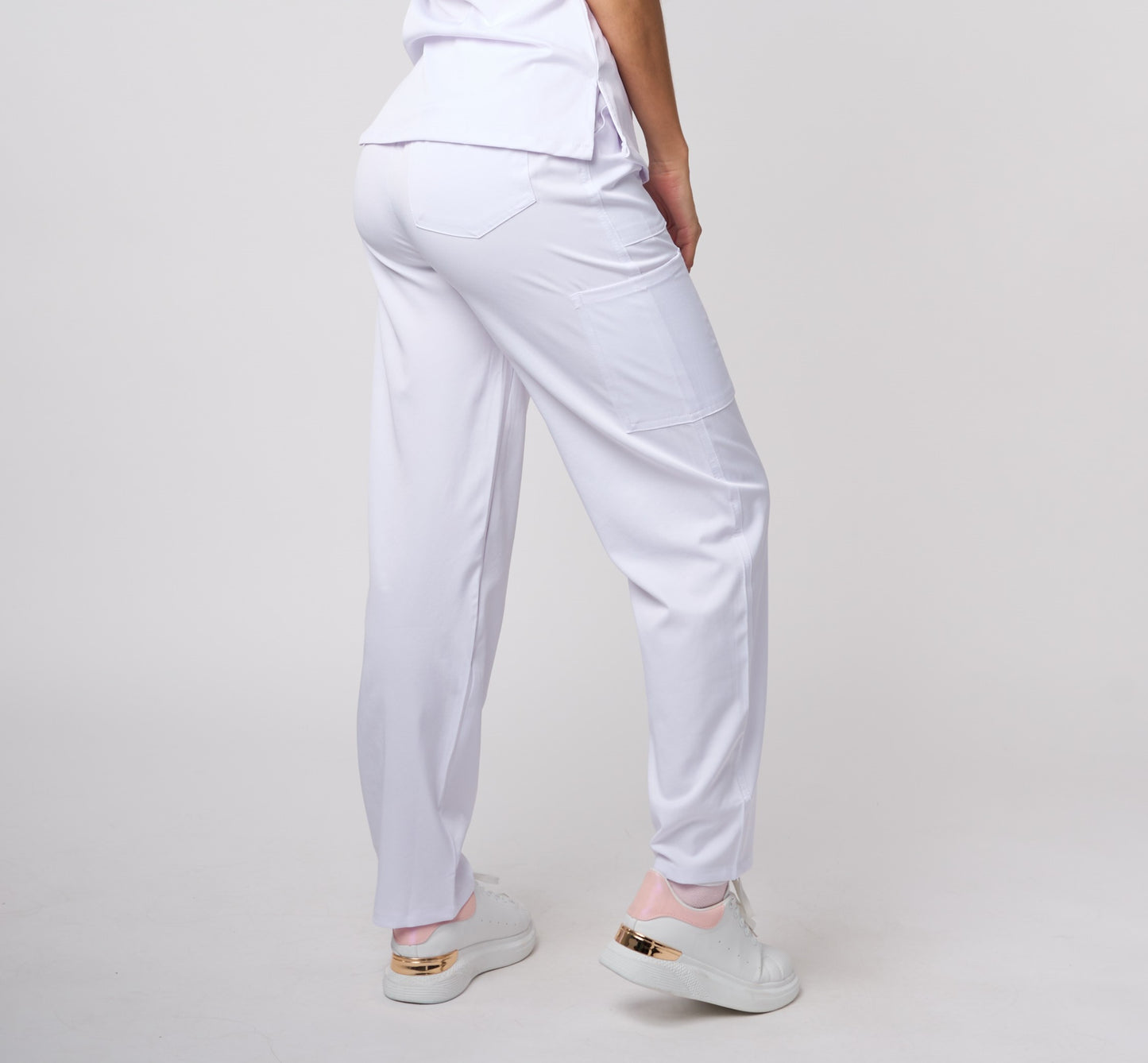 STRETCH MOCK W/D RING WHITE PANT