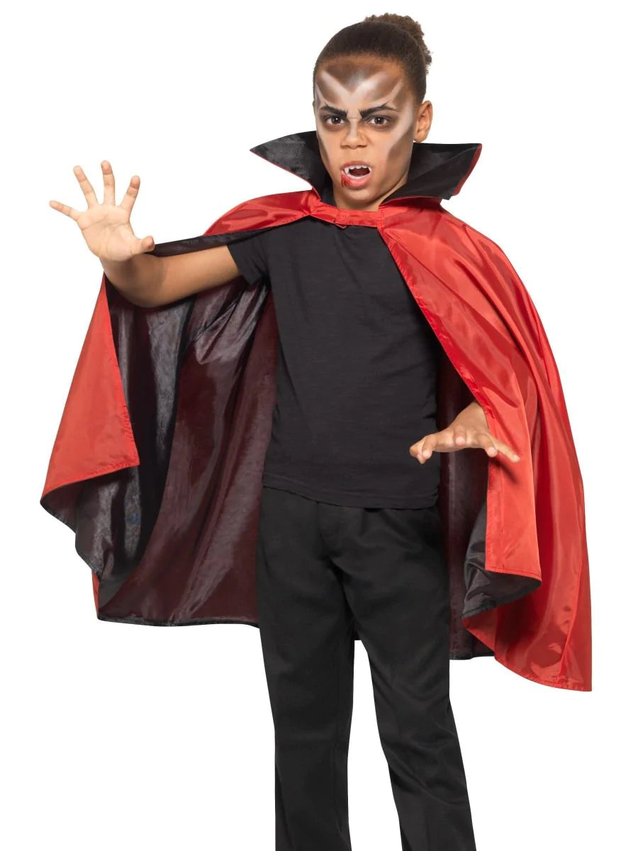 Capa de vampiro reversible, niños