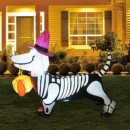 5FT  Length Inflatable Skeleton Dog Blow Up