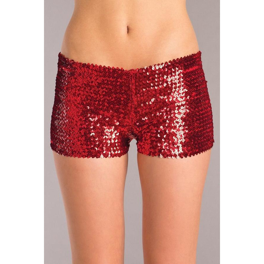 Sequin Booty shorts Red
