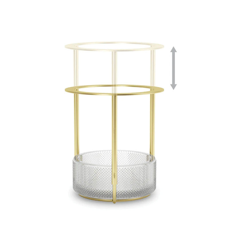 Tesora Adjustable vase Brass