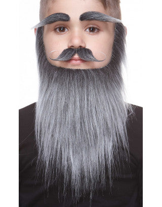 Small Mustaches With Beards and Eyebrows Grey