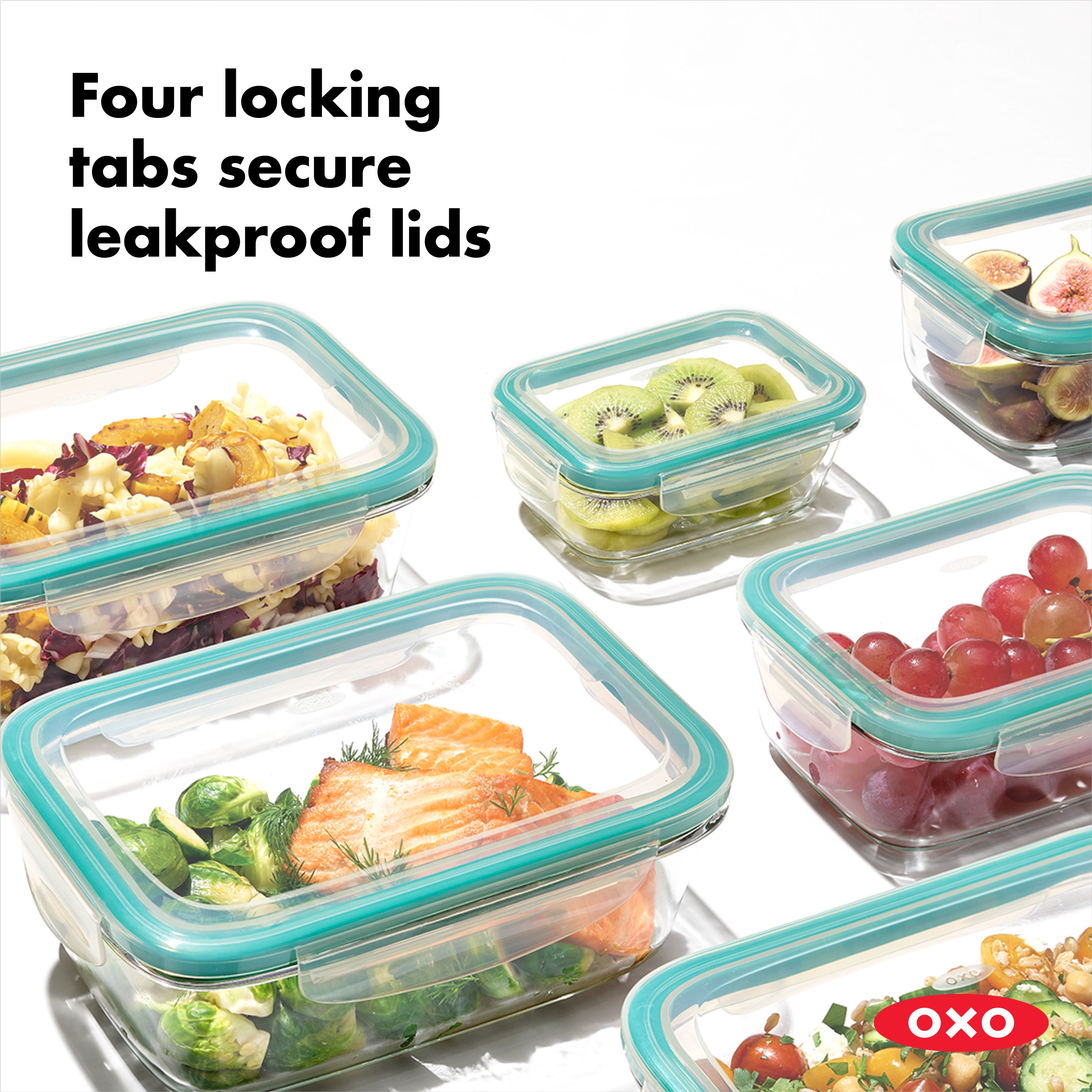 OXO Good Grips 3.5 Cup Smart Seal Glass Rectangle Container