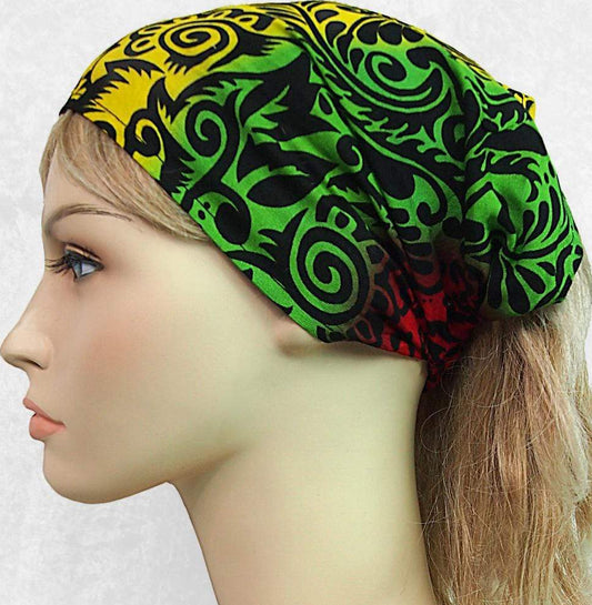Rasta Elastic Bandana-Headbands