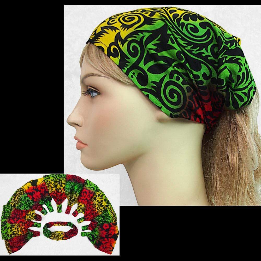 Rasta Elastic Bandana-Headbands